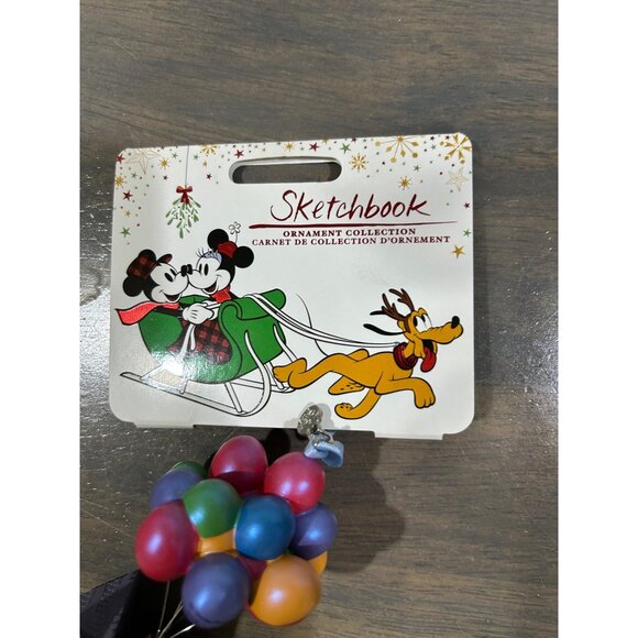 Disney Store Pixar UP House Balloons Sketchbook Christmas Ornament 2017 New - Picture 7 of 8